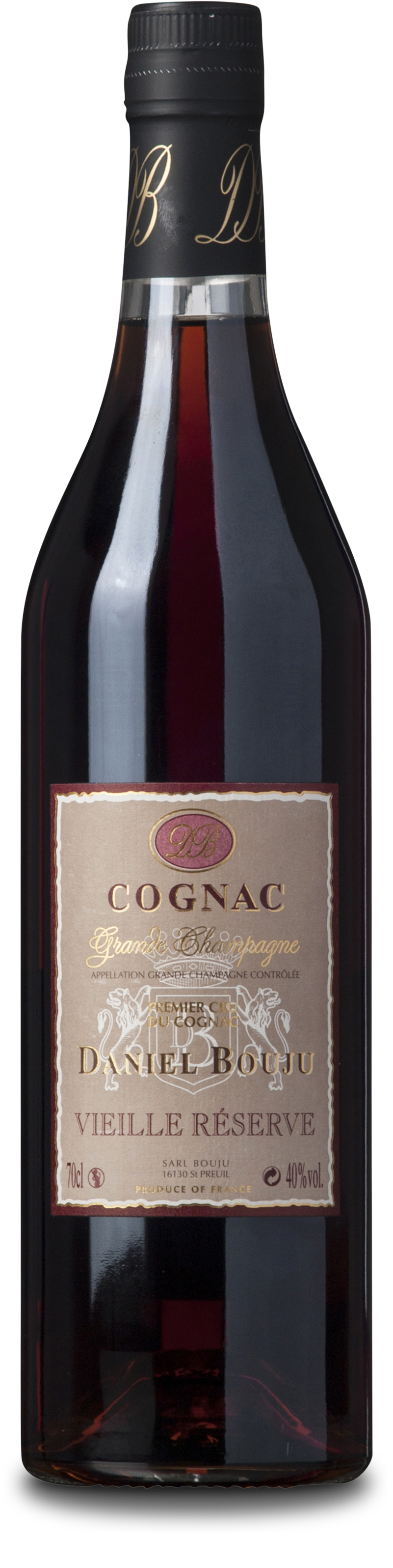 Daniel Bouju Cognac EXTRA – 40% Vol. 70cl – LUXOFORCE